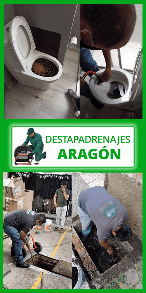 Servicio de Destapa Drenajes en Aldeas de Aragón